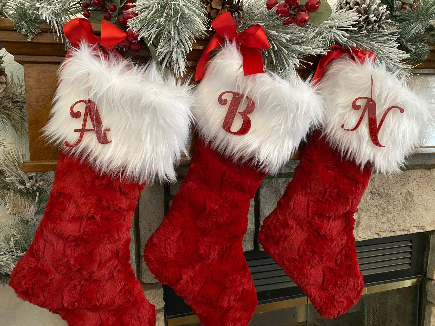 Cardinal Red Christmas Stocking - Personalized