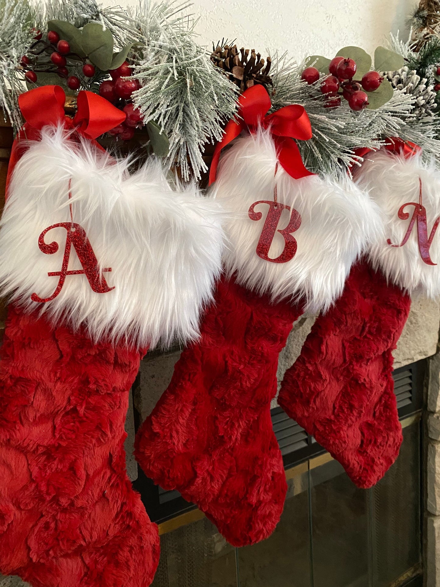 Cardinal Red Christmas Stocking - Personalized