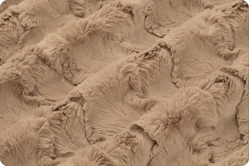 Taupe Glacier Adult Minky Throw Blanket