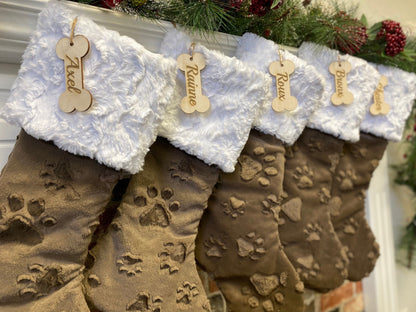 Puppy Neutral Christmas Stocking - Personalized