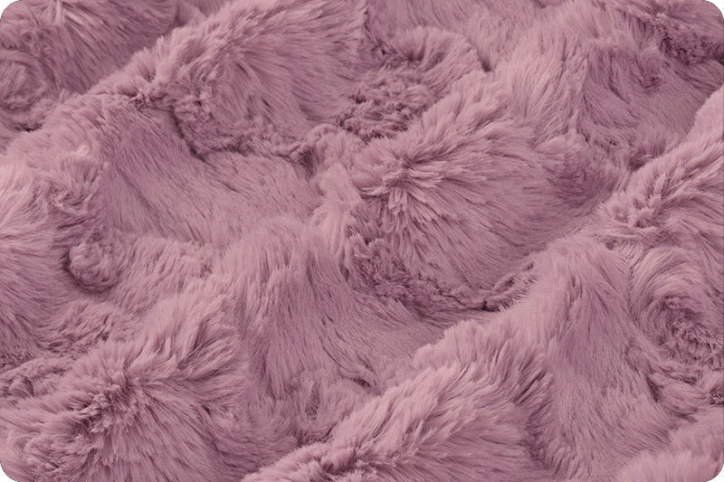 Misty Mauve Glacier and Jaguar Vapor Minky Cheetah Adult Minky Throw Blanket