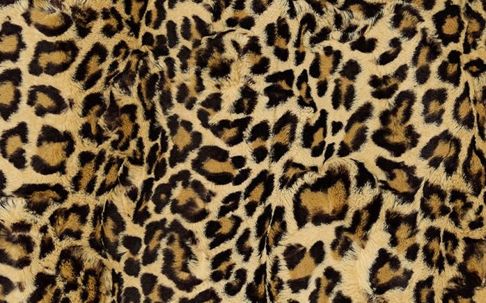 Leopard Sand Adult Minky Throw Blanket