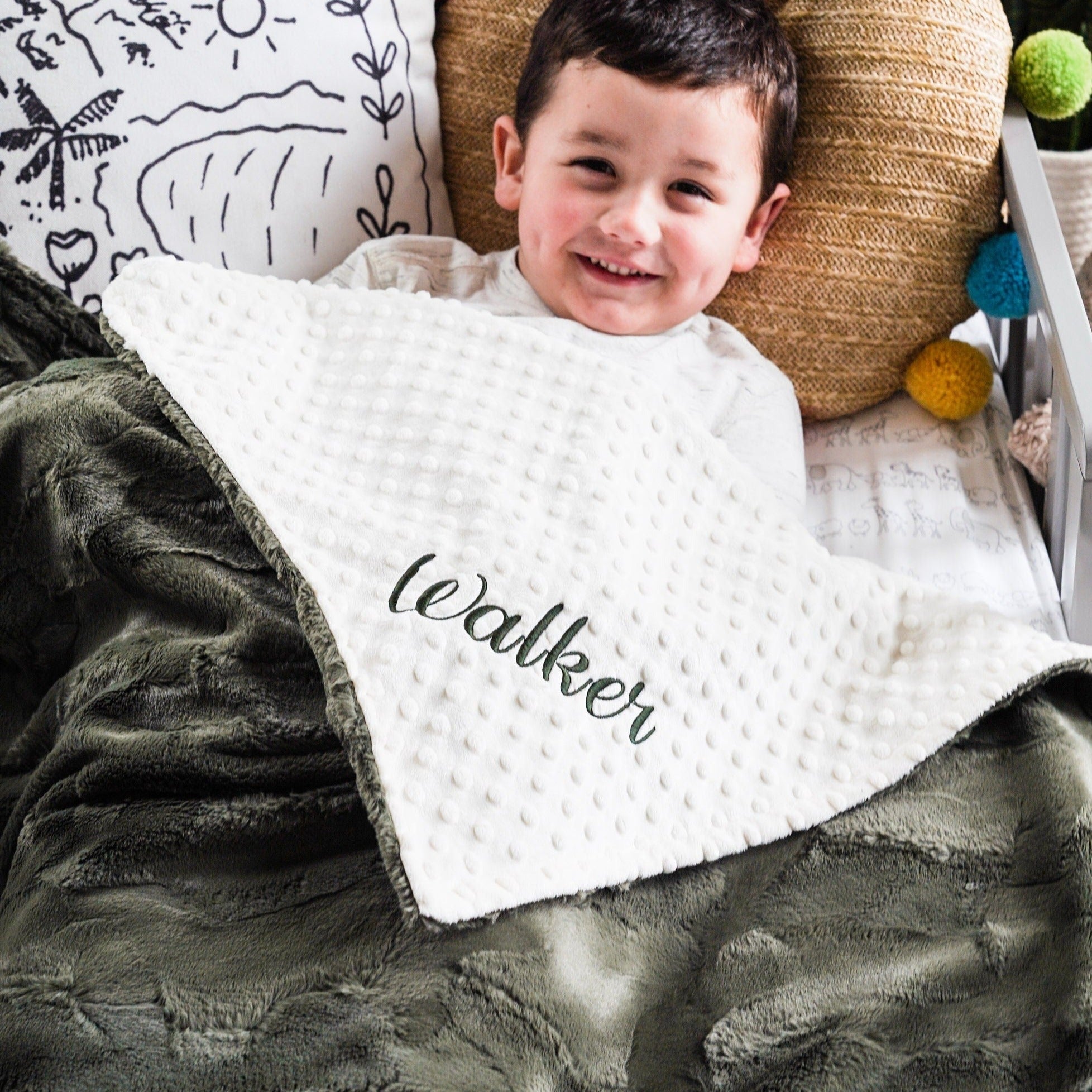 Hunter green baby blanket new arrivals