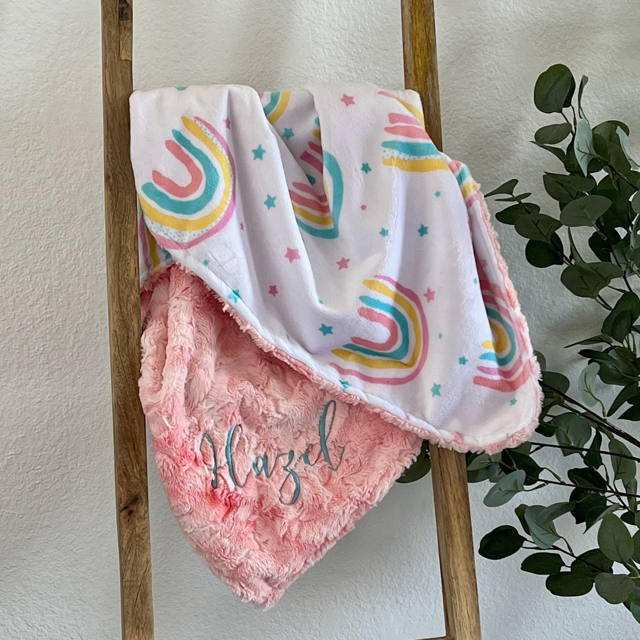 Rainbow minky hot sale