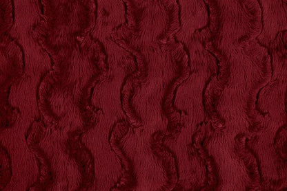 Merlot Glacier Burgundy Living Adult Minky Throw Blanket