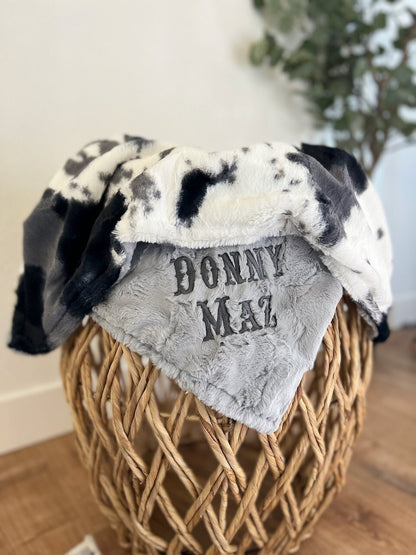 Storm Pony Minky Baby Blanket - Personalized